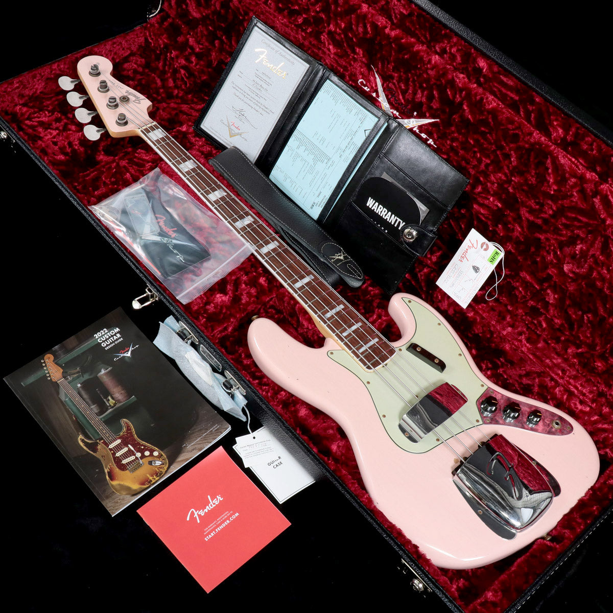 [SN CZ557872] USED Fender Custom Shop / 1966 Jazz Bass Journeyman Relic Matching Head Shell Pink [4.02kg / made in 2022] [08]