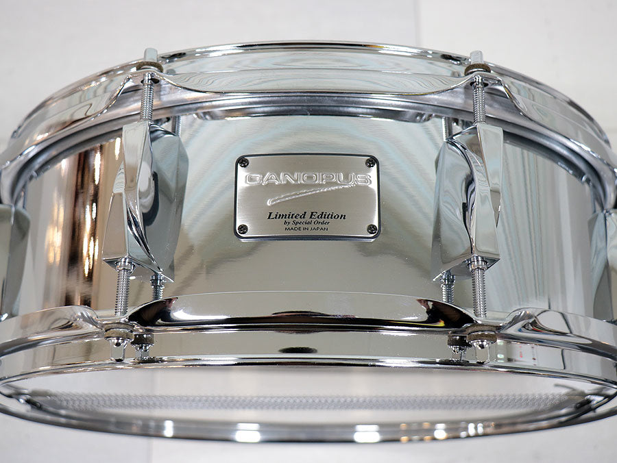 [SN 27] USED CANOPUS / SAC-1450 Metal Snare Drum [10]