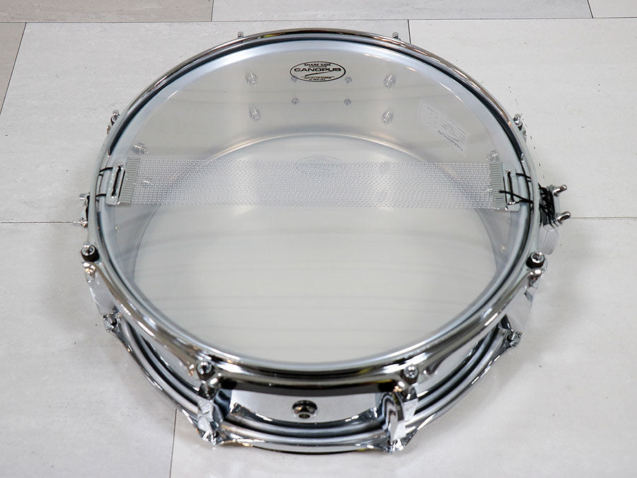 [SN 27] USED CANOPUS / SAC-1450 Metal Snare Drum [10]