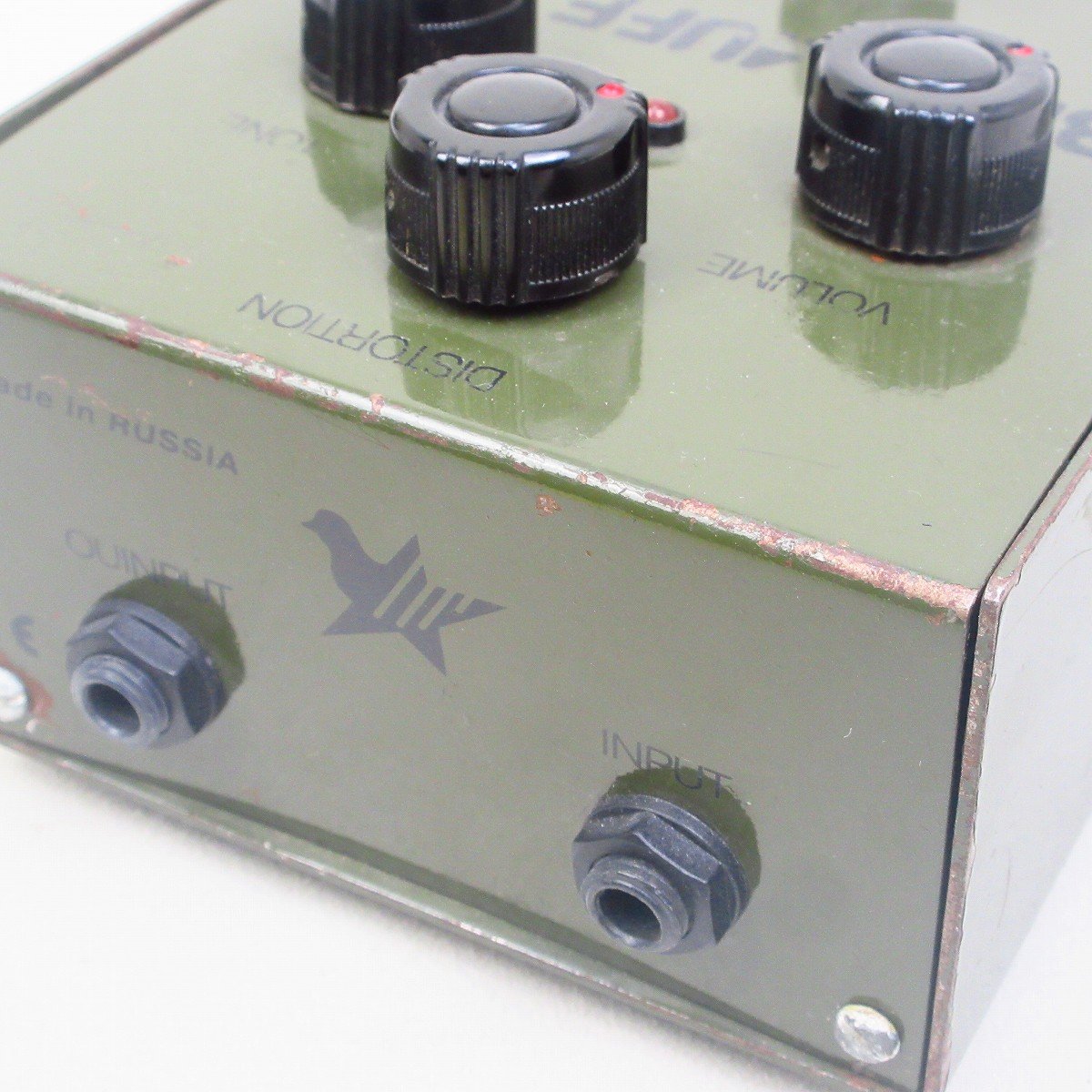 USED Electro-Harmonix / Big Muff Pi Russian Army Green Bubble Font Fuzz [09]