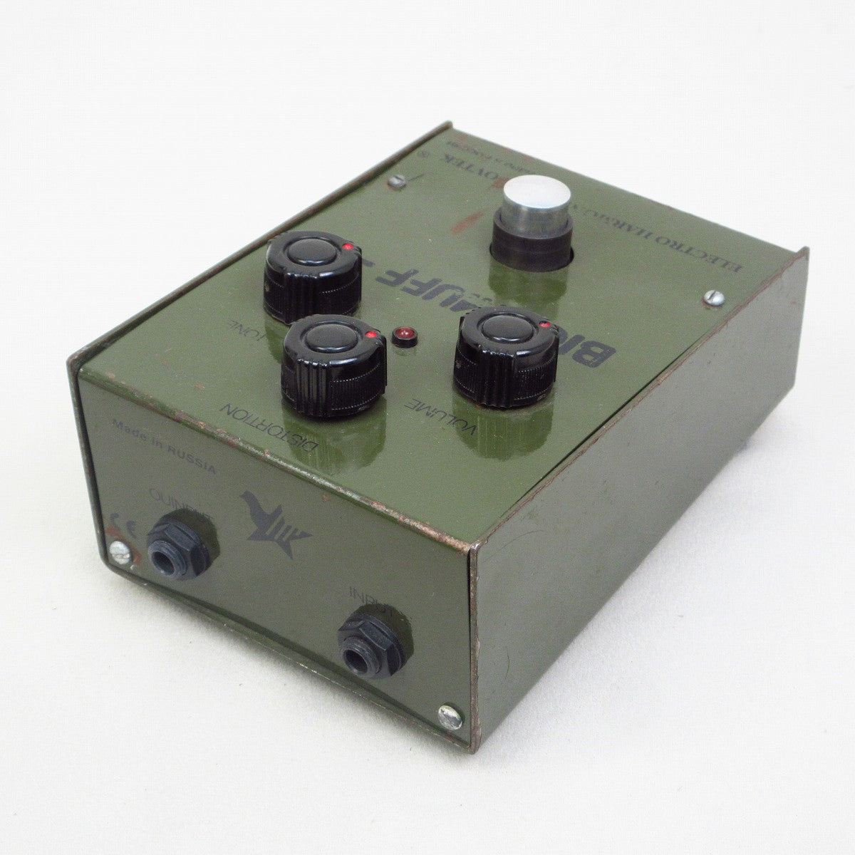 USED Electro-Harmonix / Big Muff Pi Russian Army Green Bubble Font Fuzz [09]