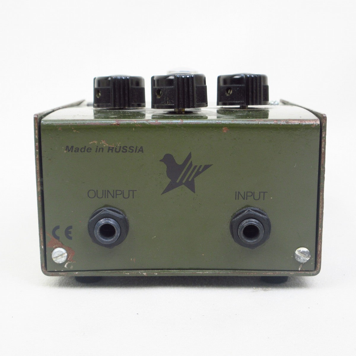 USED Electro-Harmonix / Big Muff Pi Russian Army Green Bubble Font Fuzz [09]