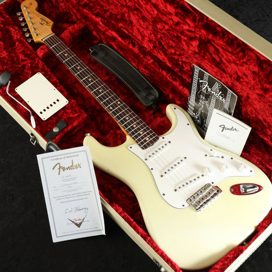 [SN CF637] USED Fender Custom Shop / MBS 61Stratocaster NOS Olympic White C.W.Fleming [03]