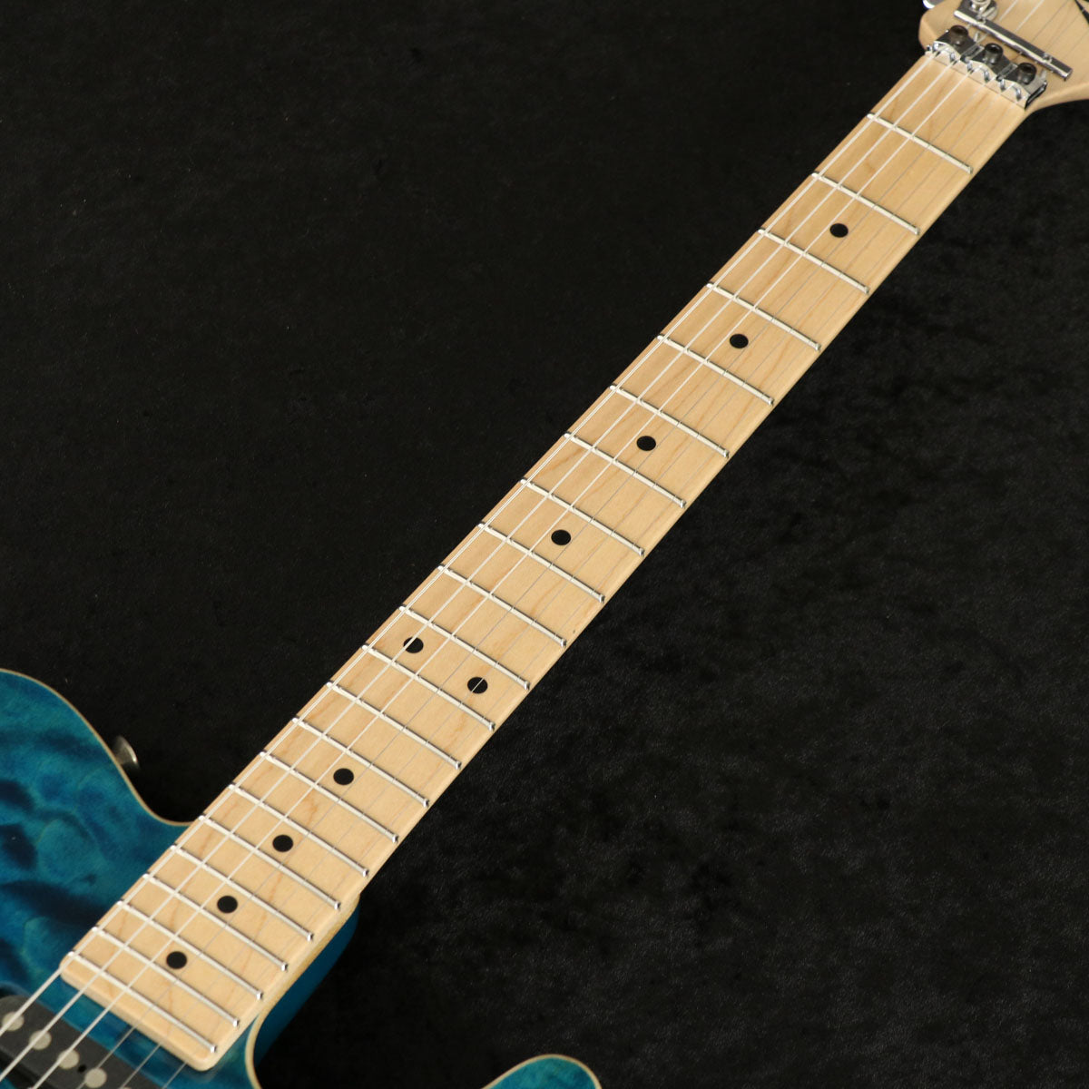 [SN 11-14-17P] USED Tom Anderson / Top T Deep Bora Bora Blue Personalized Quilt Top [03]