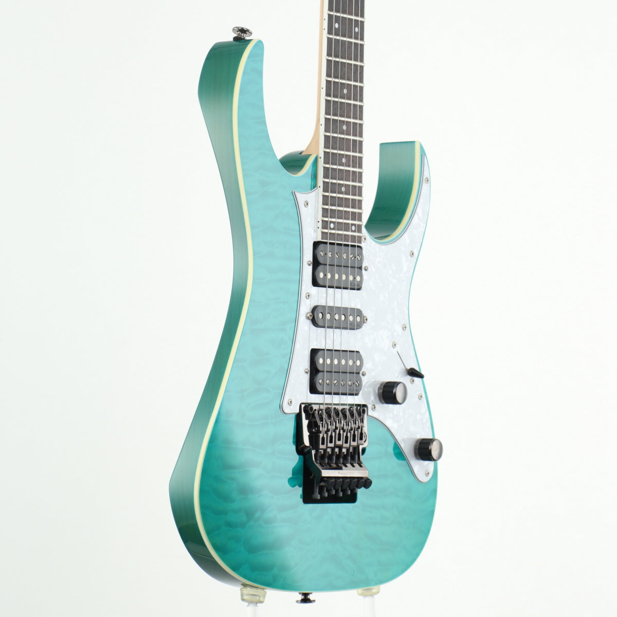 [SN F1609102] USED Ibanez / RG2750Q Prestige Transparent Aqua Blue [11]