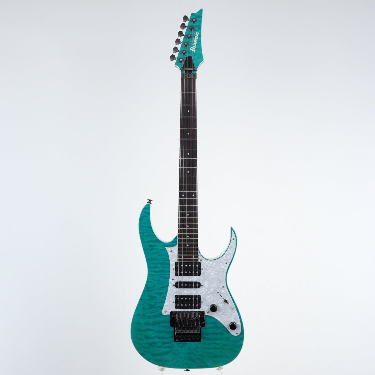 [SN F1609102] USED Ibanez / RG2750Q Prestige Transparent Aqua Blue [11]