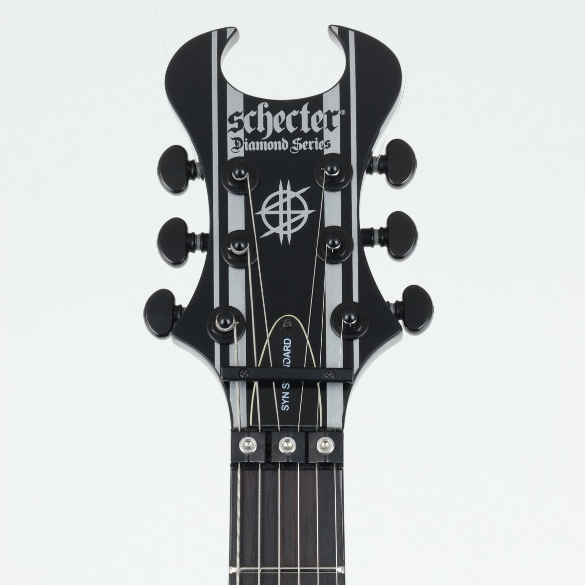 [SN IW18010854] USED SCHECTER / Diamond Artist Series AD-A7X-SS-STD Black/Silver Pin Stripes [11]