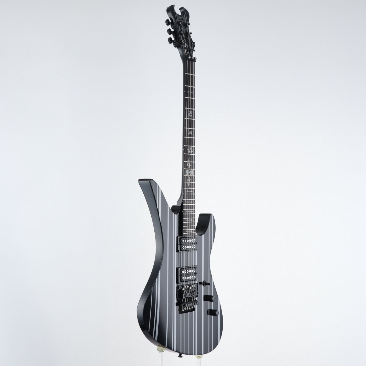 [SN IW18010854] USED SCHECTER / Diamond Artist Series AD-A7X-SS-STD Black/Silver Pin Stripes [11]