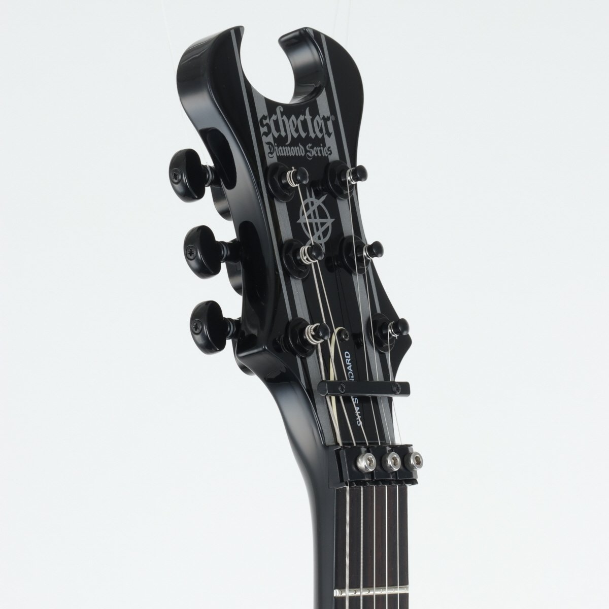 [SN IW18010854] USED SCHECTER / Diamond Artist Series AD-A7X-SS-STD Black/Silver Pin Stripes [11]