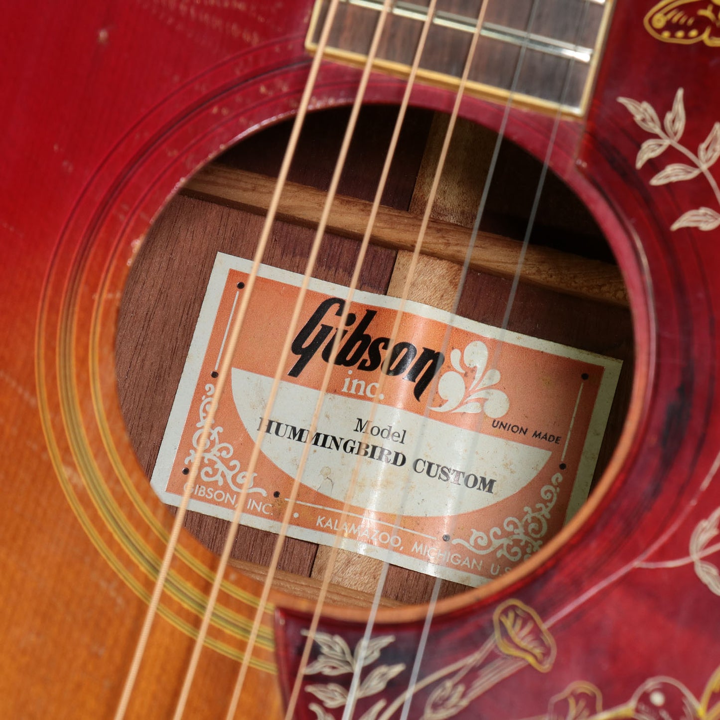 [SN 70258025] USED Gibson / Hummingbird Custom Cherry Sunburst [1978] Gibson Hummingbird Acoustic Guitar [08]