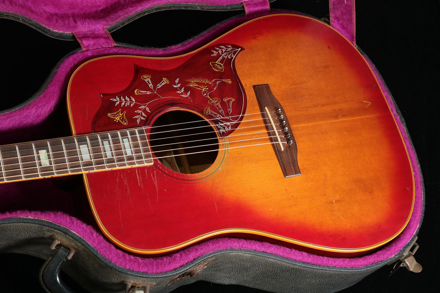 [SN 70258025] USED Gibson / Hummingbird Custom Cherry Sunburst [1978] Gibson Hummingbird Acoustic Guitar [08]