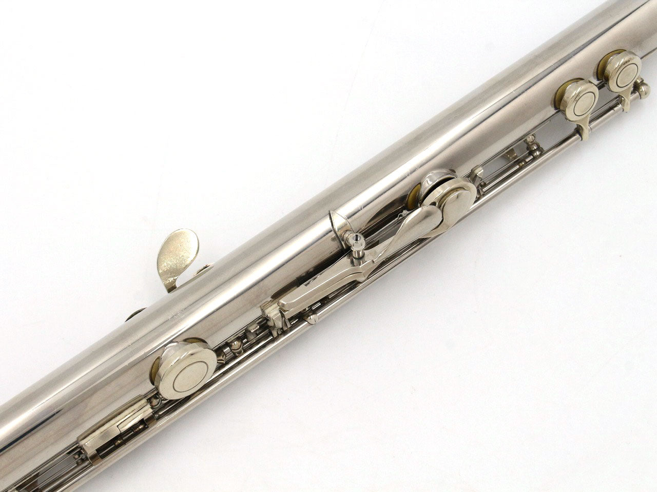 [SN 1263] USED MURAMATSU / Flute M-120, silver headstock, all tampos replaced [09]