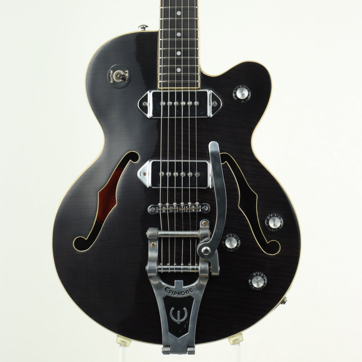 [SN S01025661] USED Epiphone / Wildkat Trans Black [11]