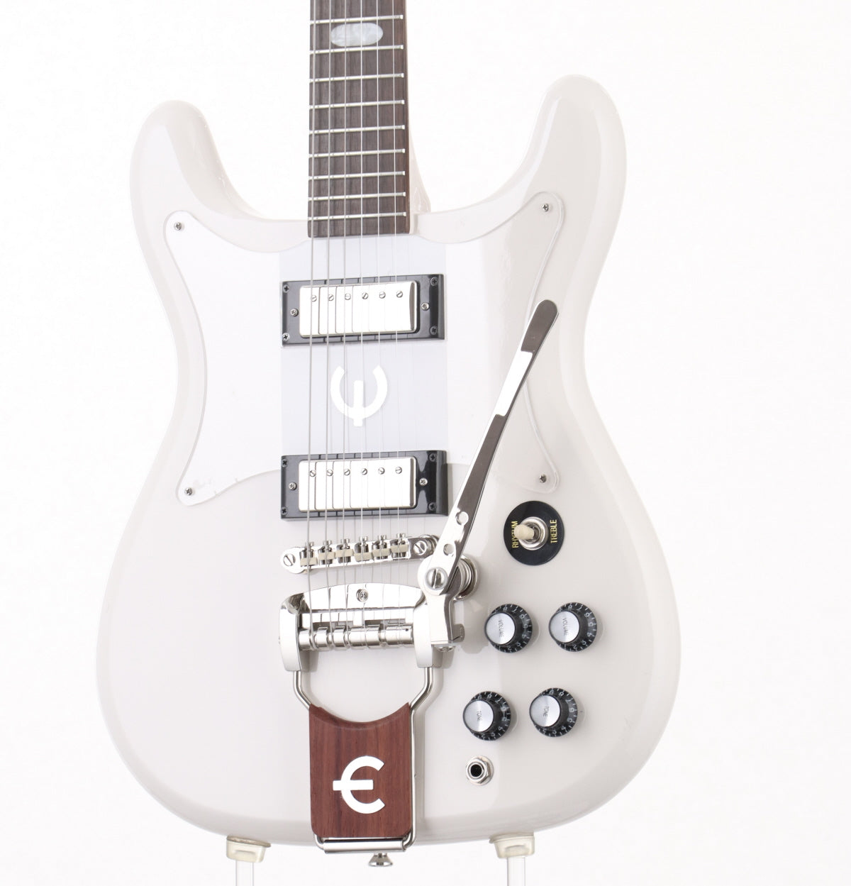 [SN 21111527649] USED Epiphone by Gibson / Crestwood Custom Tremotone Polaris White [2.82kg / made in 2021] Epiphone [08]