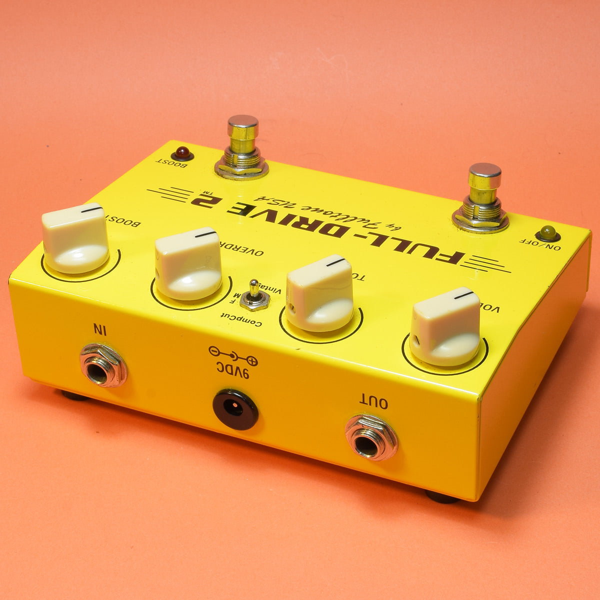 [SN 420] USED Fulltone Fulltone / Full-Drive2 3-way Switch Limited Color Ferrari Yellow [20]