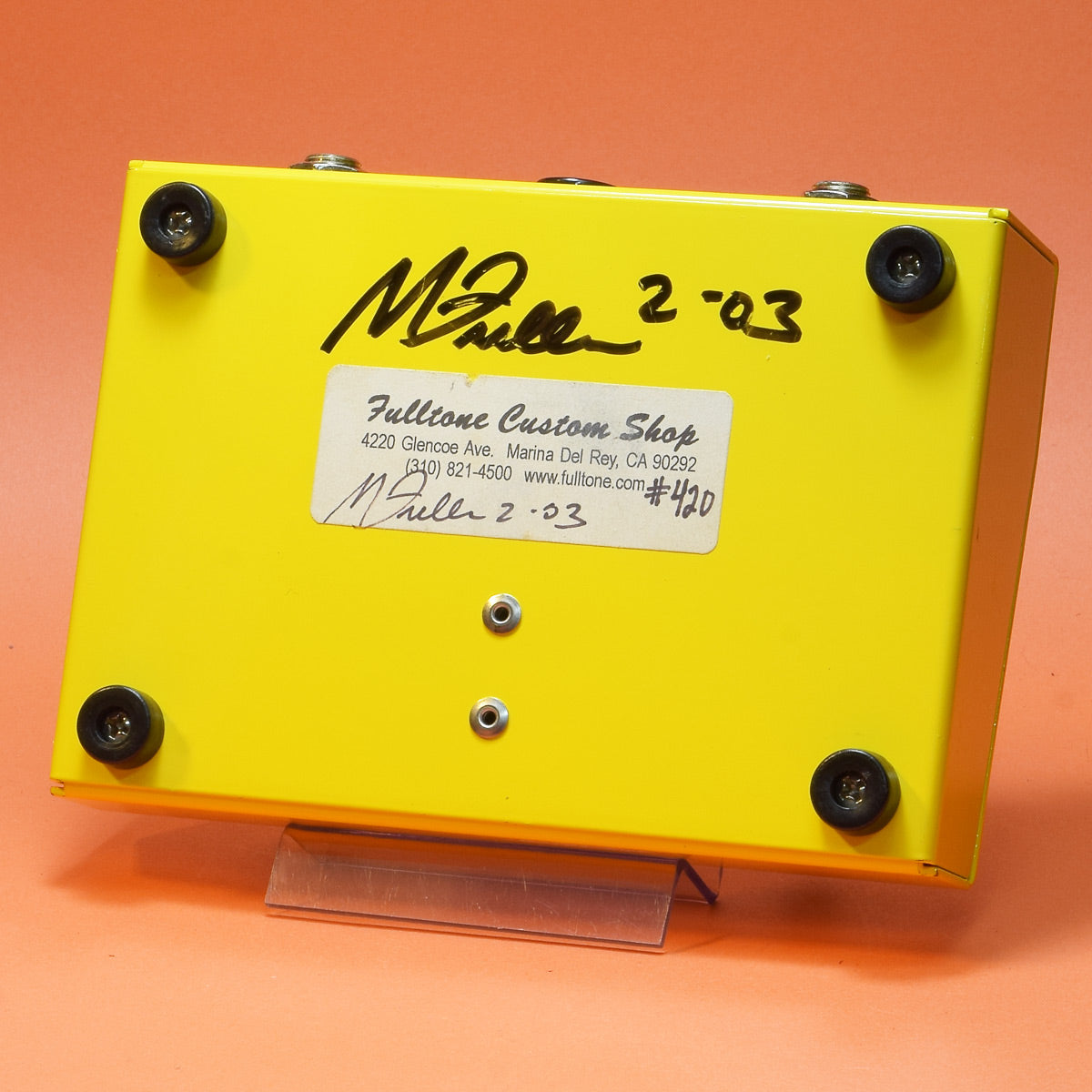 [SN 420] USED Fulltone Fulltone / Full-Drive2 3-way Switch Limited Color Ferrari Yellow [20]