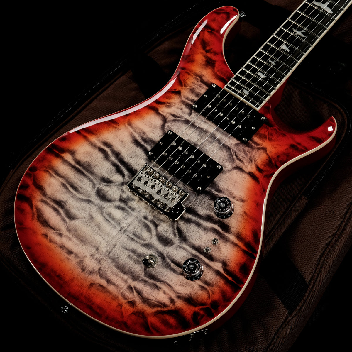 [SN G053143] USED PRS SE / Custom24-08 Quilt Package Charcoal Cherry Burst [05]