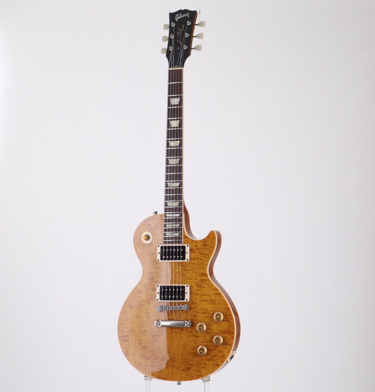 [SN 5 2733] USED GIBSON USA / Les Paul Classic Premium Plus Trans Amber 1995 [10]