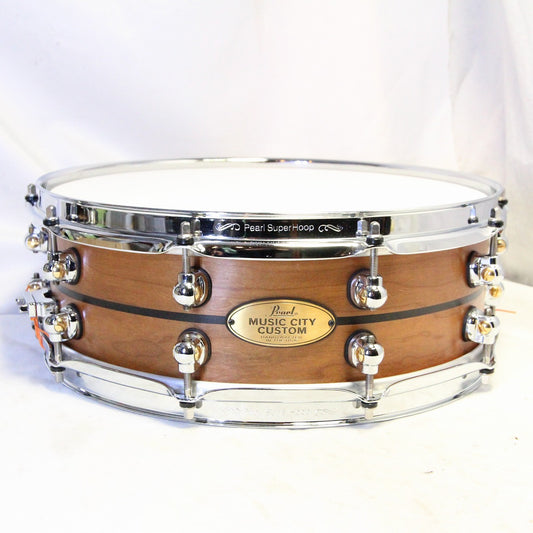 USED PEARL / MCCC1450S/C #1007 14x5 Music City Custom Solid Cherry Pearl Snare Drum [08]