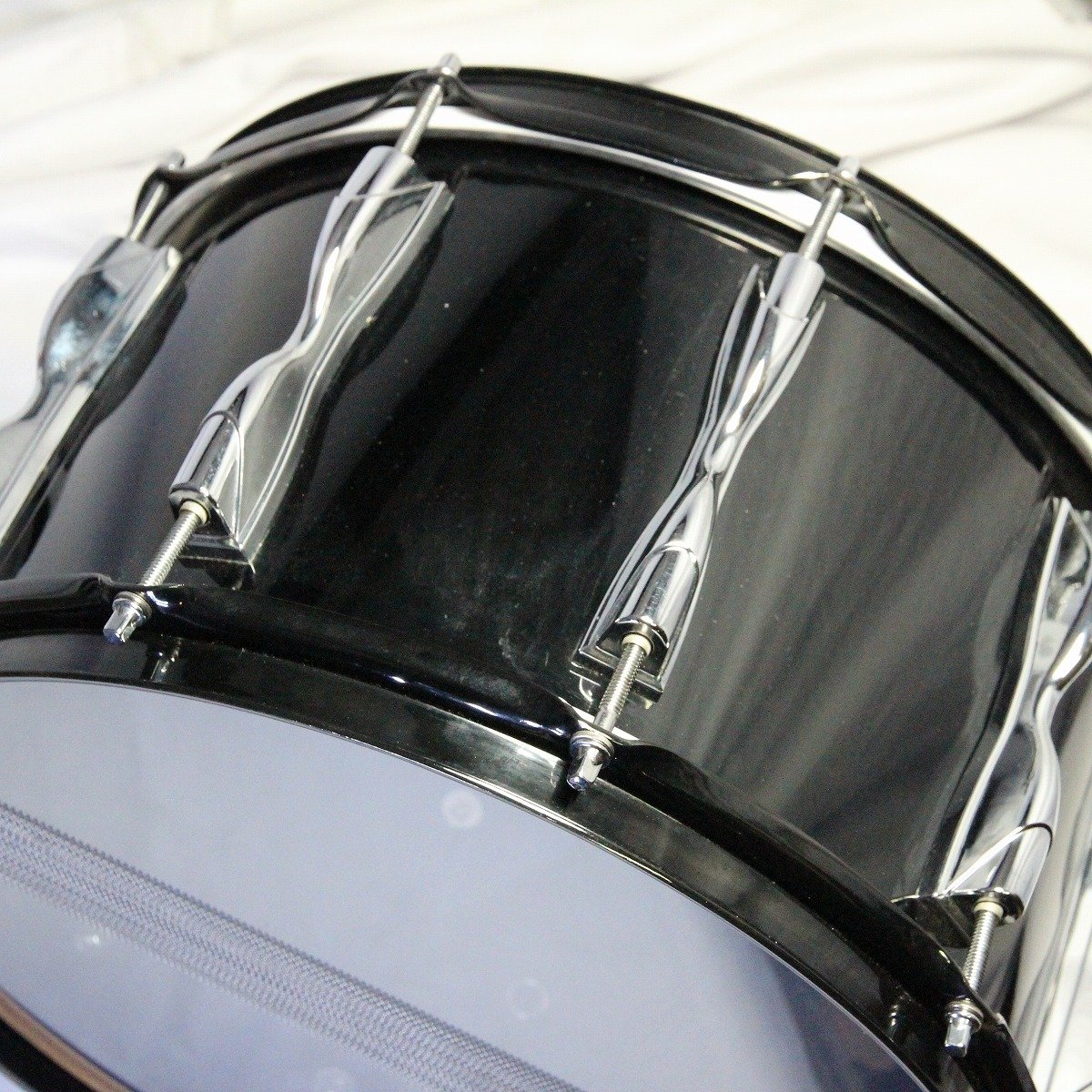 [SN LL-2662] USED YAMAHA / SD980RD SD-9000RD SOLID BLACK 14×8 Yamaha Snare Drum [08]