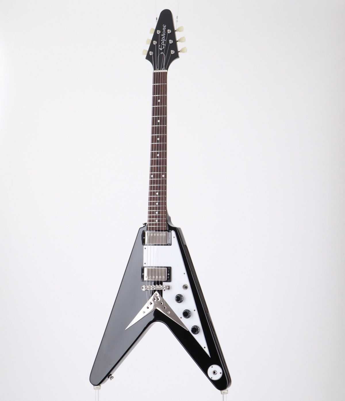 [SN 20081529943] USED Epiphone by Gibson / Inspired by Gibson Flying V Ebony [3.15kg / 2020] Epiphone [08]