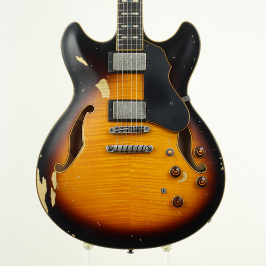 [SN S16030654] USED Ibanez / ASV100FMD Yellow Sunburst [11]