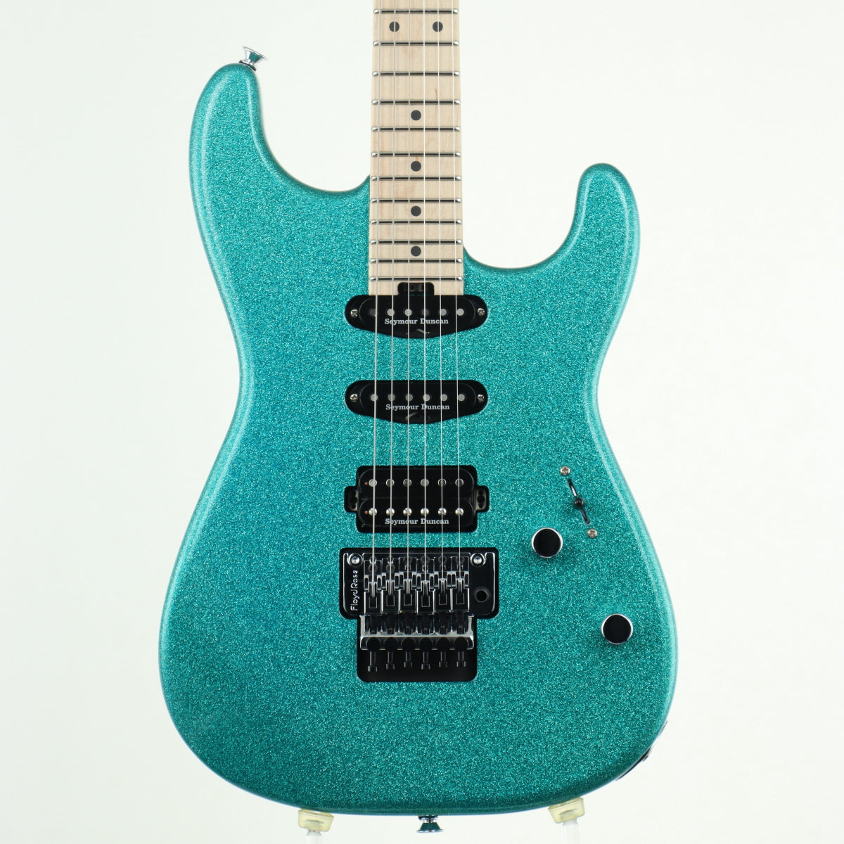 [SN MC226590] USED CHARVEL / San Dimas Style1 SSH FR M Aqua Flake [11]