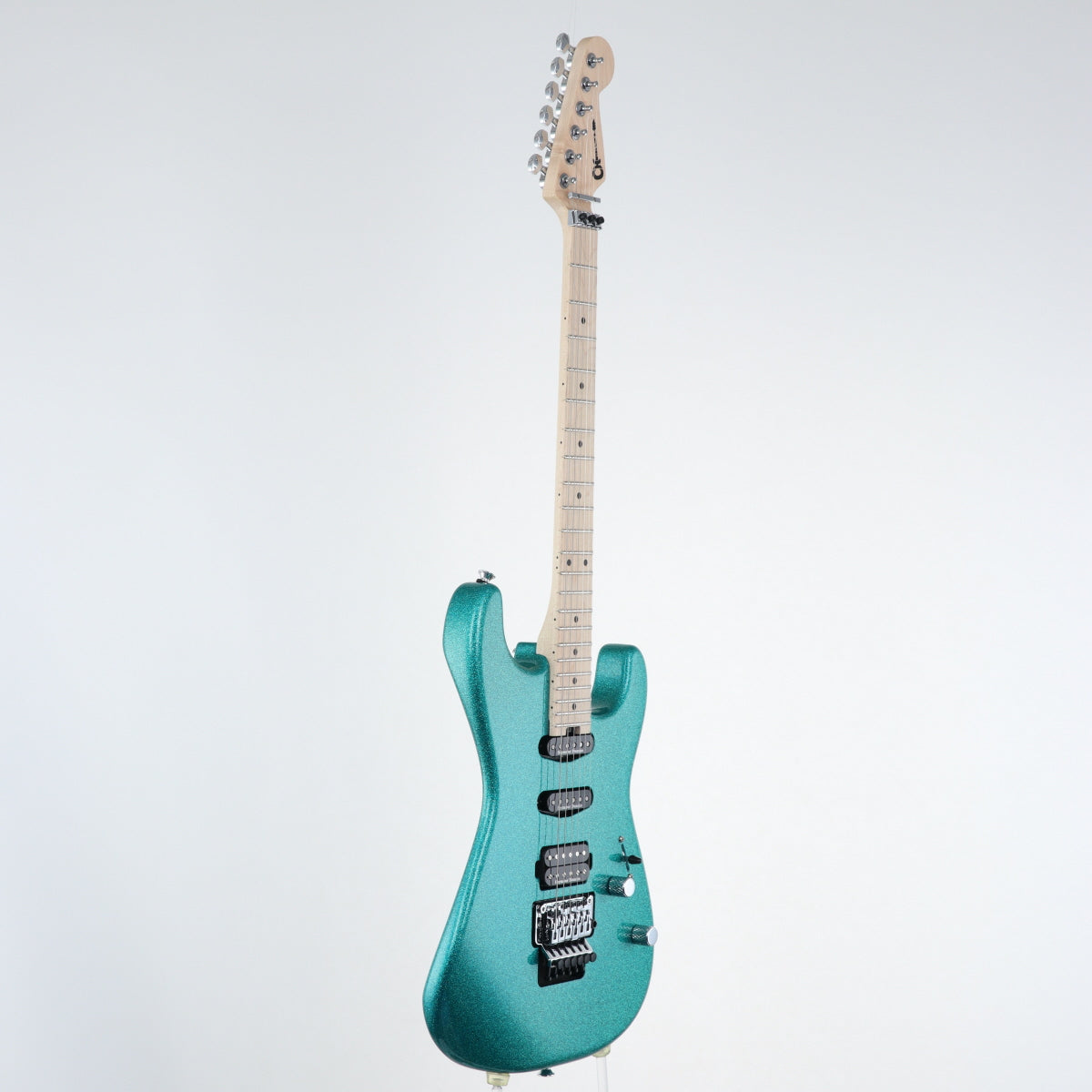 [SN MC226590] USED CHARVEL / San Dimas Style1 SSH FR M Aqua Flake [11]