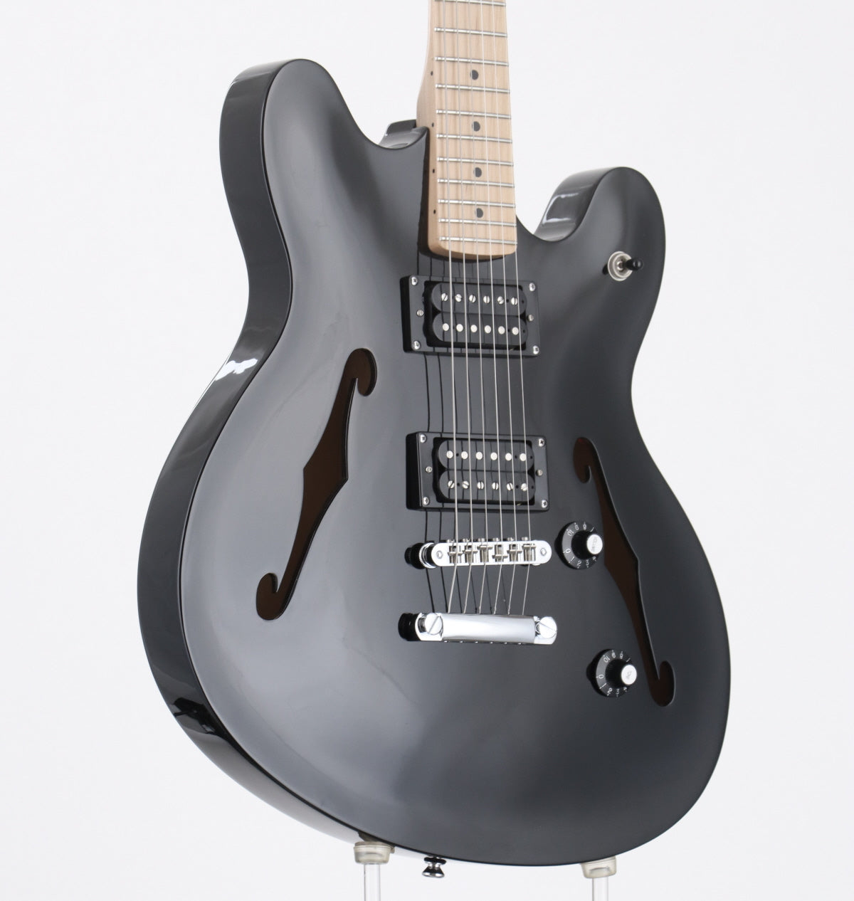 [SN ISSL21011111] USED Squier by Fender / Affinity Series Starcaster Maple Fingerboard Black [3.30kg / made in 2021] Squier Semi-Aco [08]