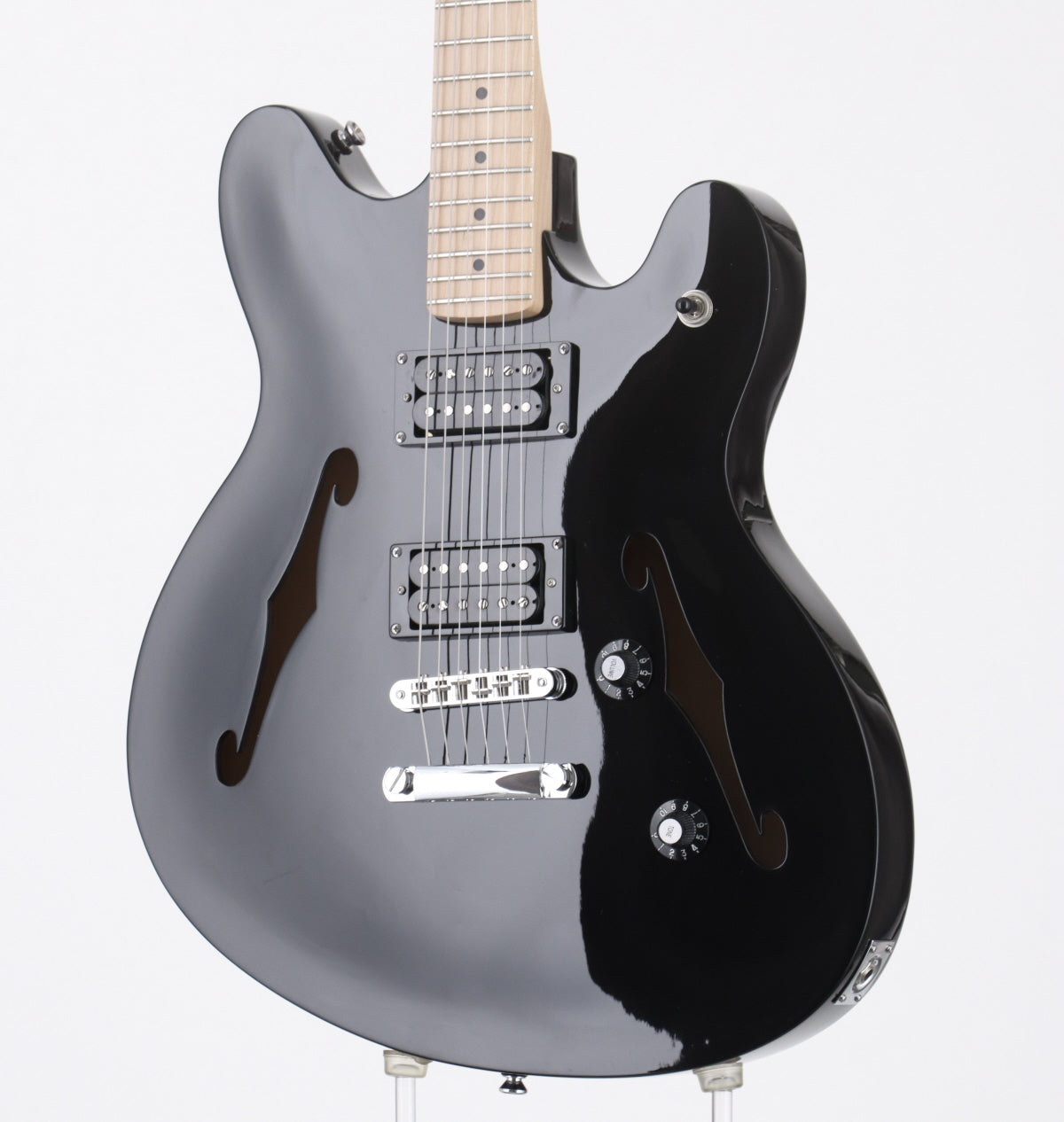 [SN ISSL21011111] USED Squier by Fender / Affinity Series Starcaster Maple Fingerboard Black [3.30kg / made in 2021] Squier Semi-Aco [08]