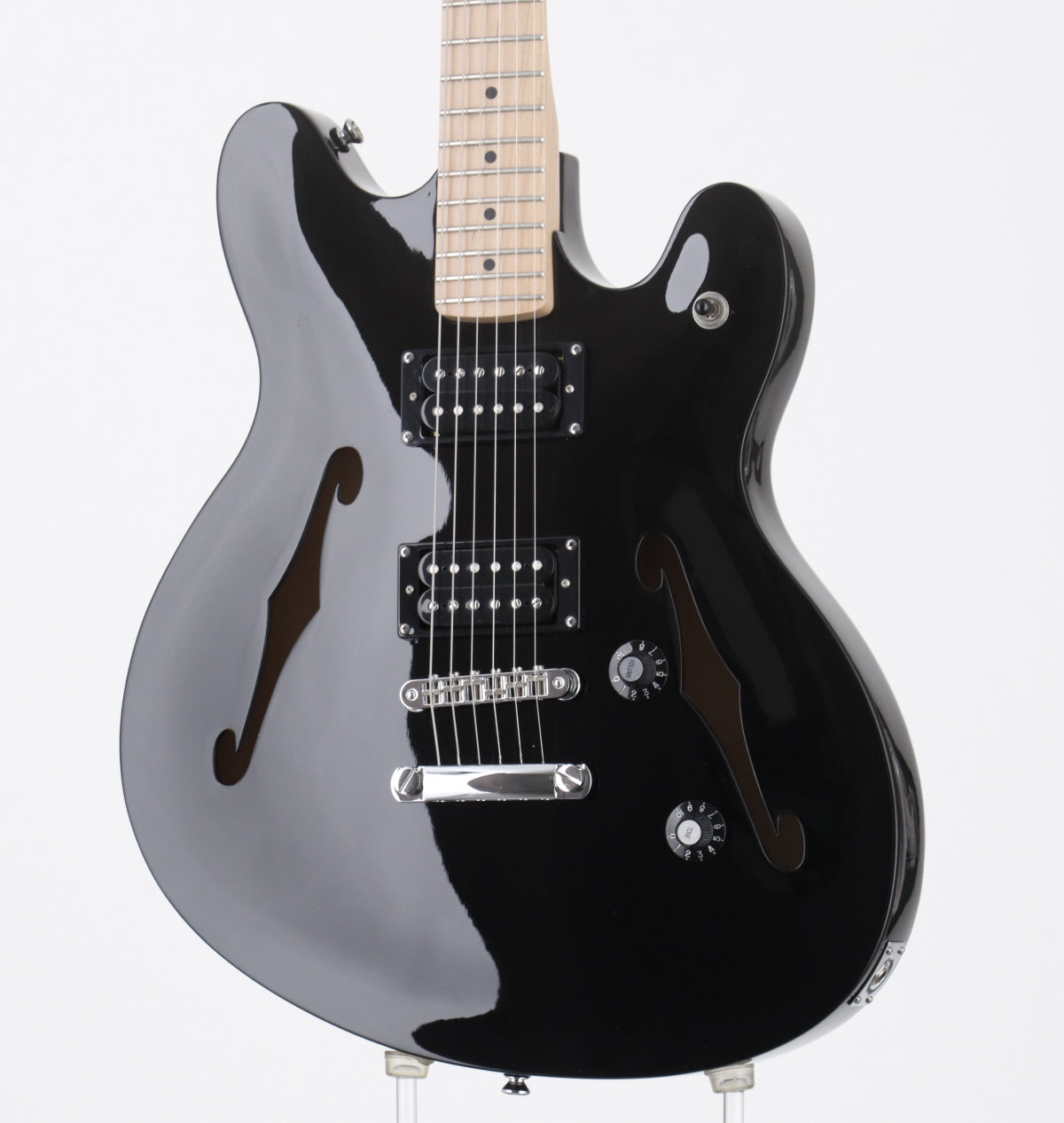 [SN ISSL21011111] USED Squier by Fender / Affinity Series Starcaster Maple Fingerboard Black [3.30kg / made in 2021] Squier Semi-Aco [08]