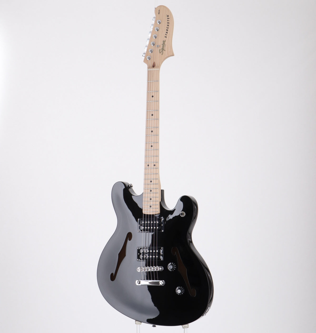 [SN ISSL21011111] USED Squier by Fender / Affinity Series Starcaster Maple Fingerboard Black [3.30kg / made in 2021] Squier Semi-Aco [08]