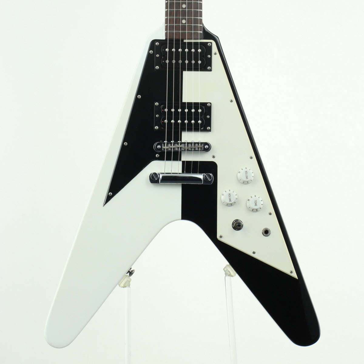 [SN O09120298] USED Dean / Michael Schenker Signature Retro V Black/White [11]