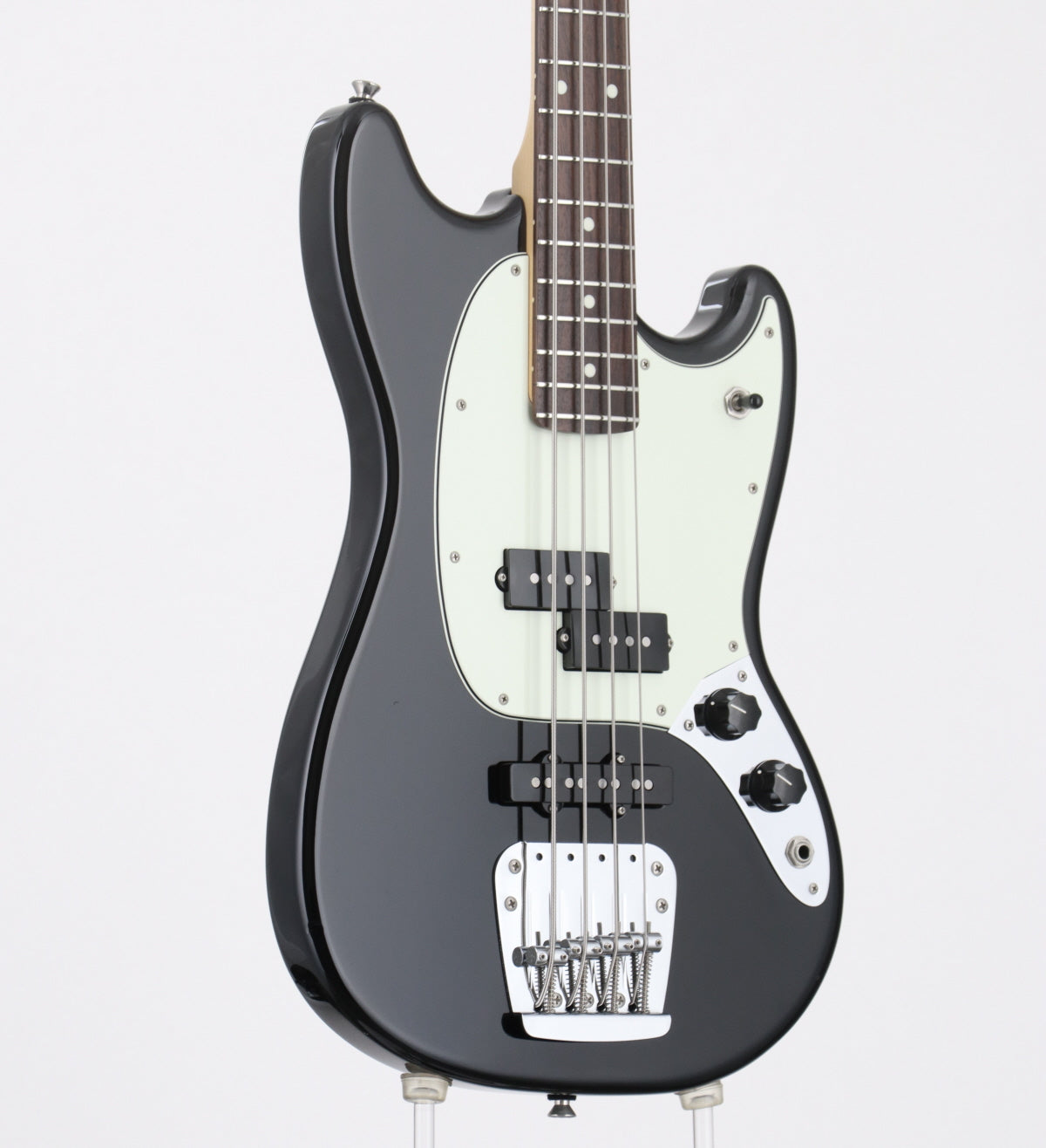 [SN JD19008673] USED Fender / Made in Japan Hybrid Mustang Bass Black [03]