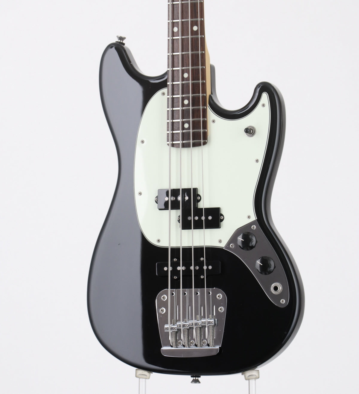 [SN JD19008673] USED Fender / Made in Japan Hybrid Mustang Bass Black [03]