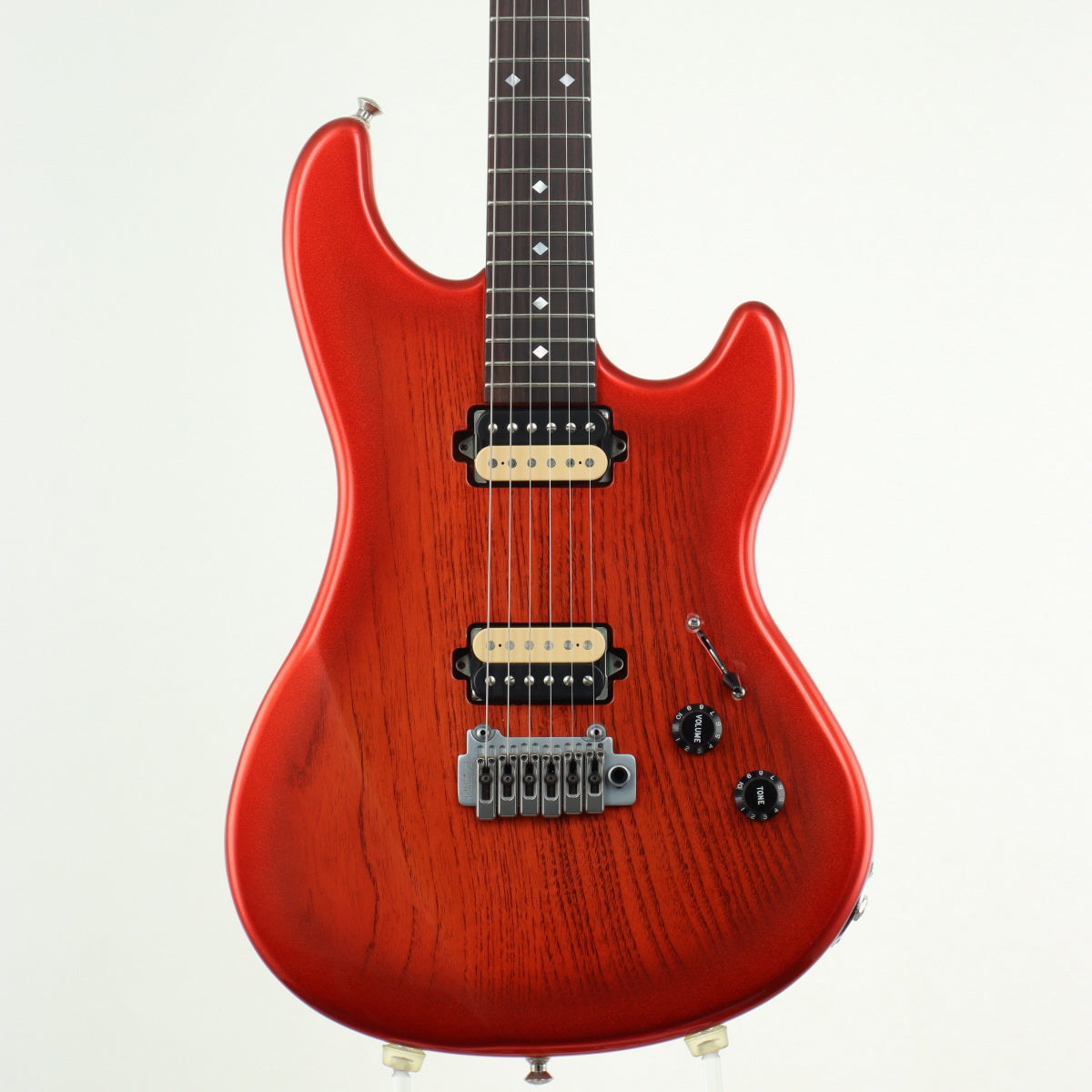 [SN 5074] USED KAMINARI GUITARS / K-LQ02 See Through Metallic Red Burst [12]