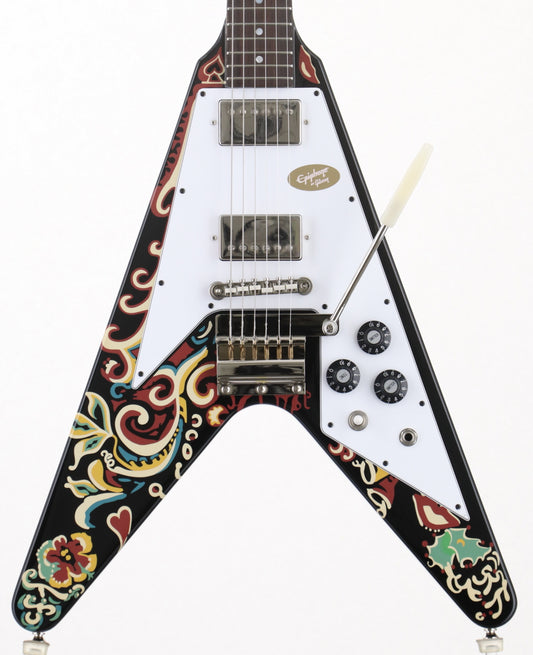 [SN 24071522151] USED Epiphone / Jimi Hendrix Love Drops Flying V Ebony 2024 [09]