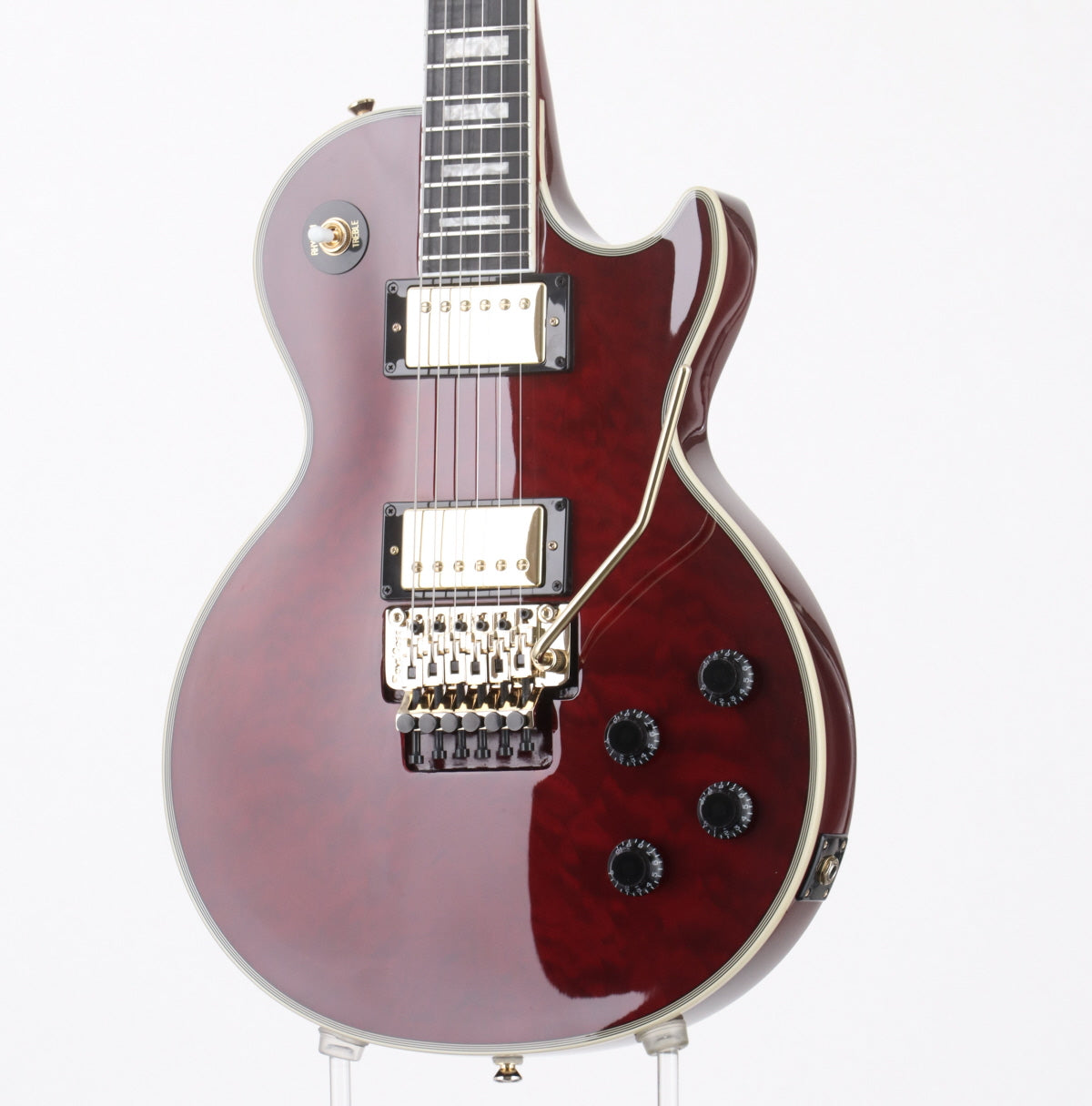 [SN 22081534014] USED Epiphone / Alex Lifeson Les Paul Custom Axcess Quilt Ruby 2022 [09]