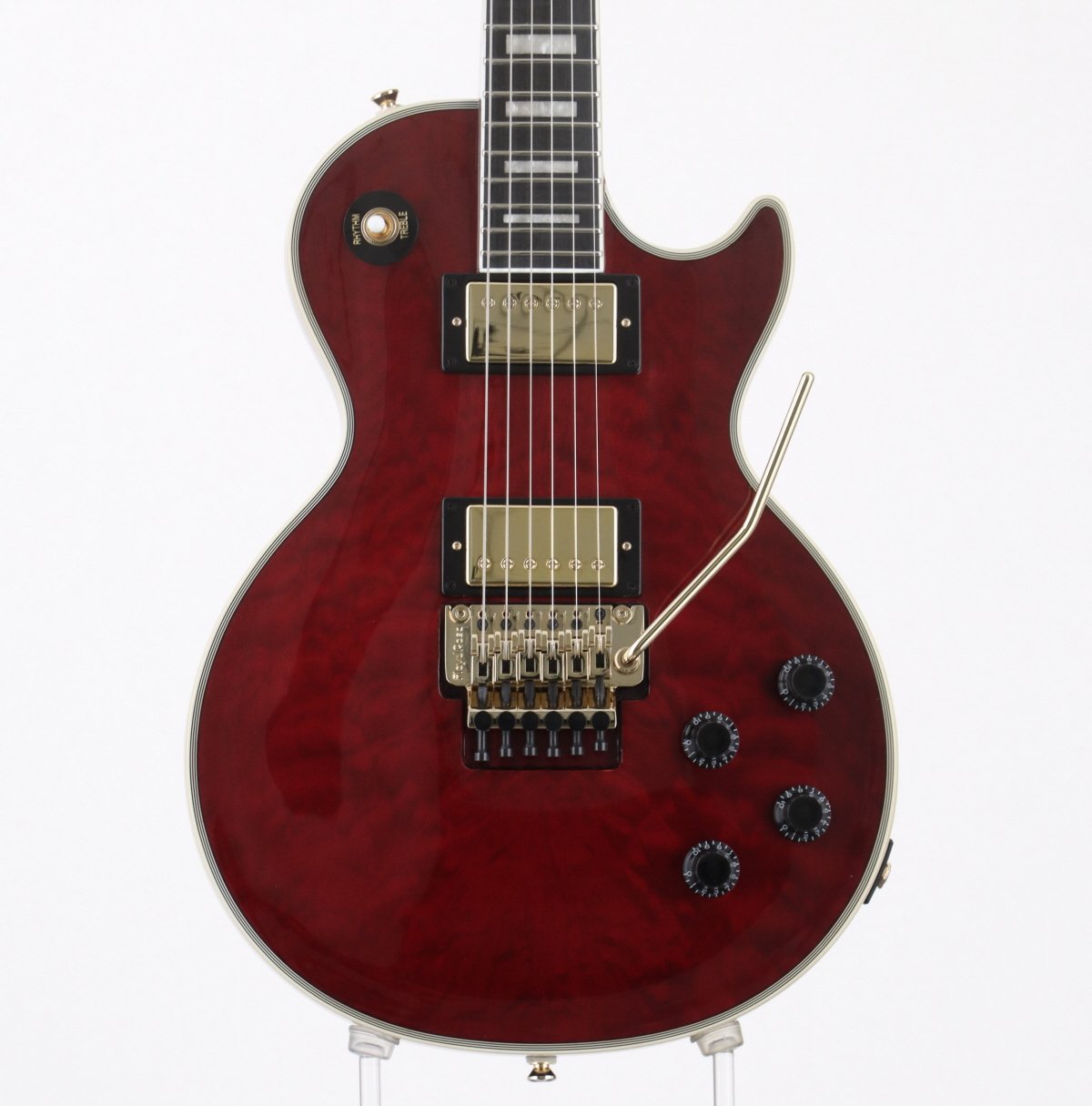 [SN 22081534014] USED Epiphone / Alex Lifeson Les Paul Custom Axcess Quilt Ruby 2022 [09]