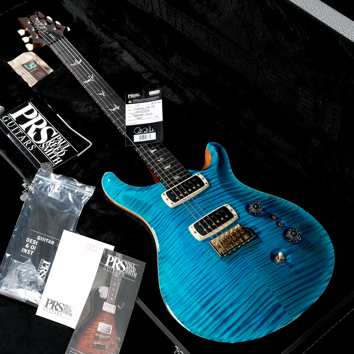 [SN 24 0393338] USED PAUL REED SMITH / 2024 Custom 24-08 10Top Carroll Blue Pattern Thin Neck [05]