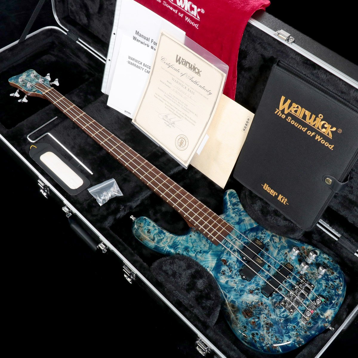 [SN H 161436 15] USED Warwick / Custom Shop Master Built Streamer LX 4 Bleached Blue [4.13kg / 2015] Warwick [08]