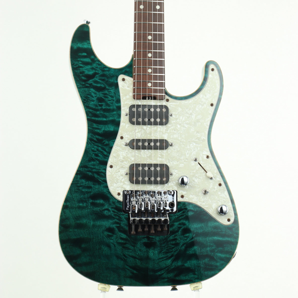 [SN 100907] USED SCHECTER / EX-V-22-CTM-FRT / Exceed Black Turquoise [11]