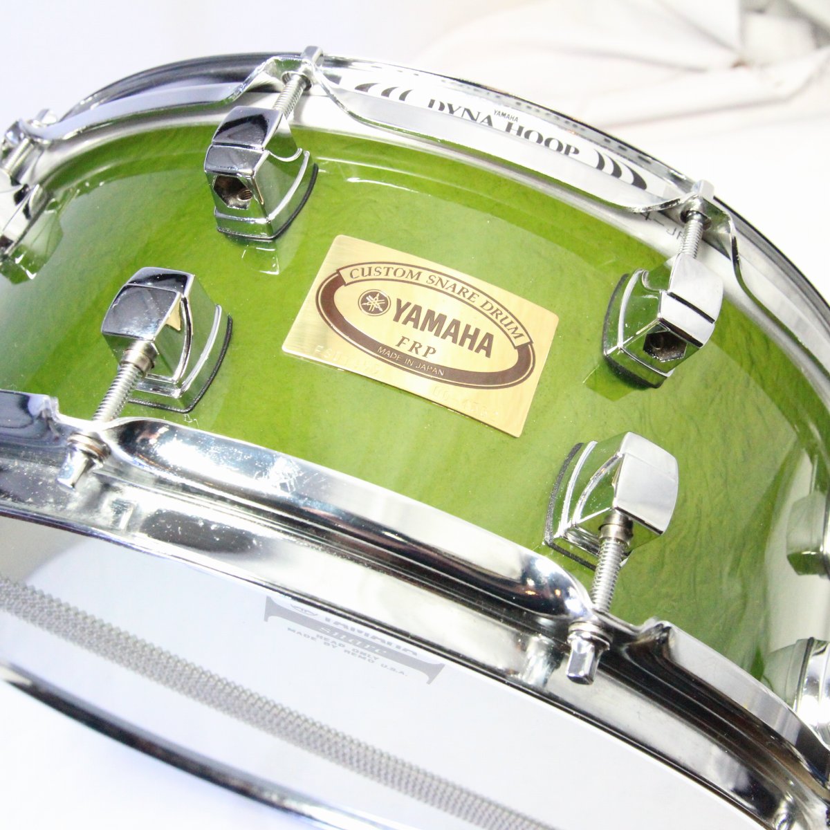 USED YAMAHA / FRP FSD1455 Fiber Green 14x5.5 Snare Drum [08]