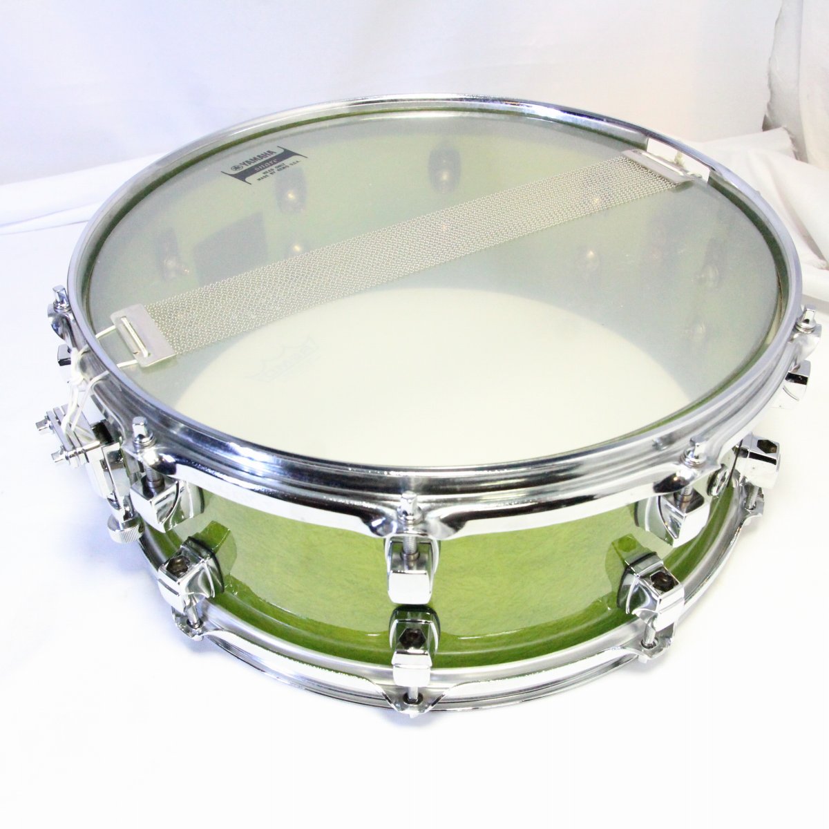 USED YAMAHA / FRP FSD1455 Fiber Green 14x5.5 Snare Drum [08]