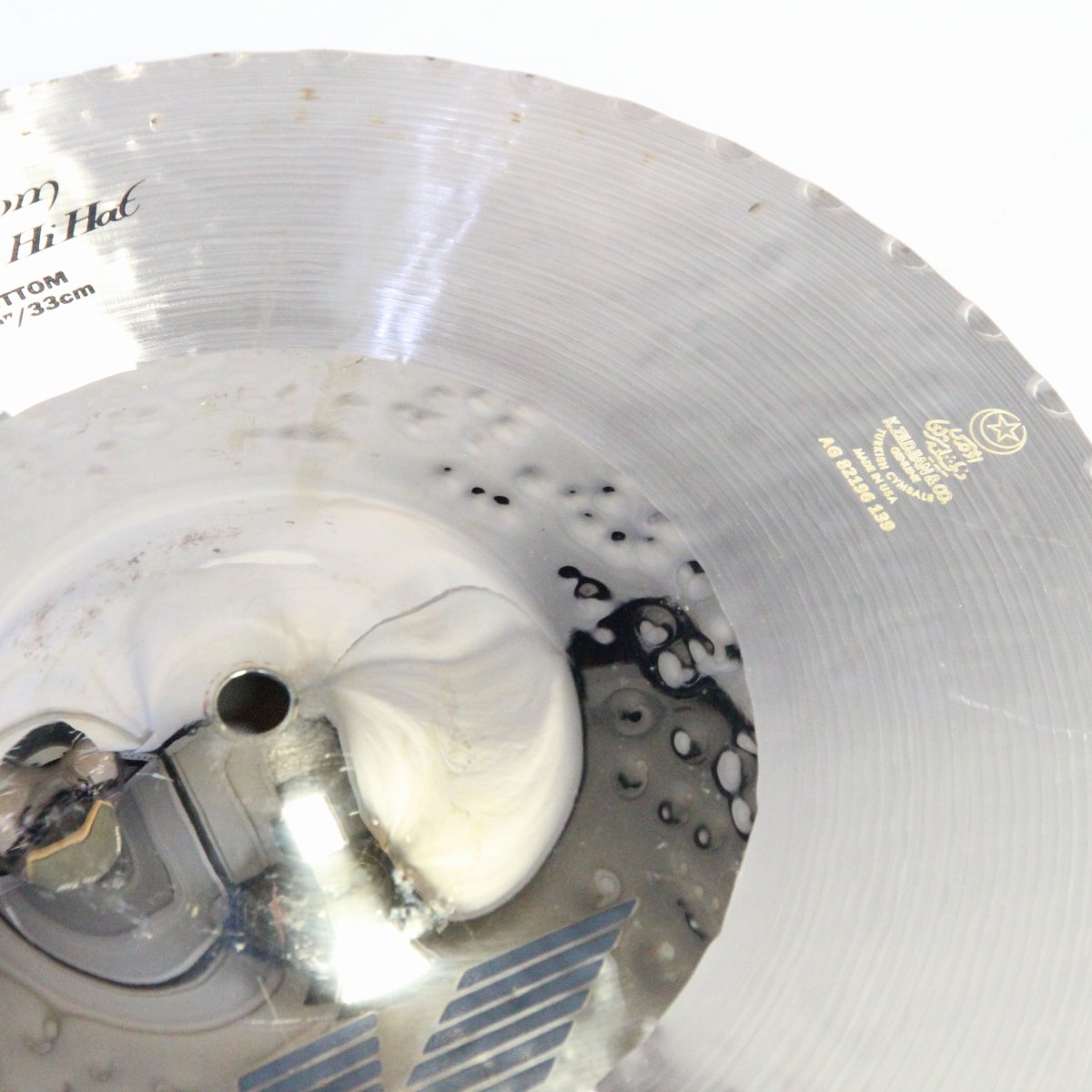 USED ZILDJIAN / K.CUSTOM HYBRID Hihat 13.25inch 870/1178 Zildjian Hi-Hat Cymbal [08]