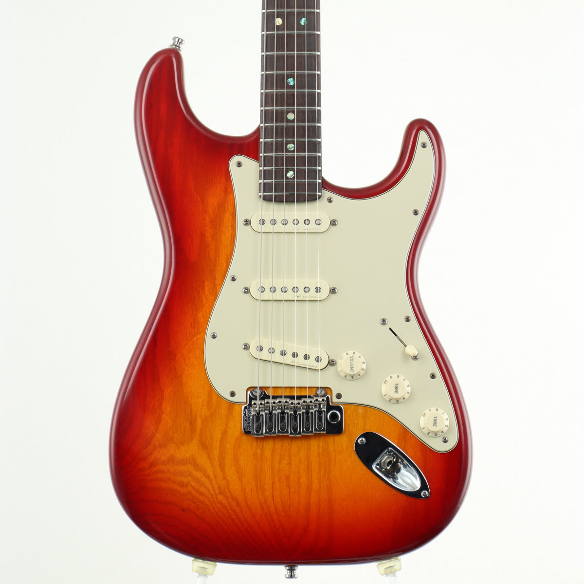 [SN DZ2110471] USED Fender USA / American Deluxe Stratocaster Noiseless MOD Aged Cherry Burst [11]