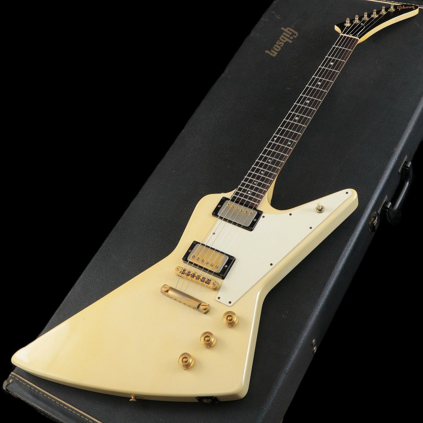 [SN 83423503] USED Gibson / 1983 Explorer Pearl White [04]