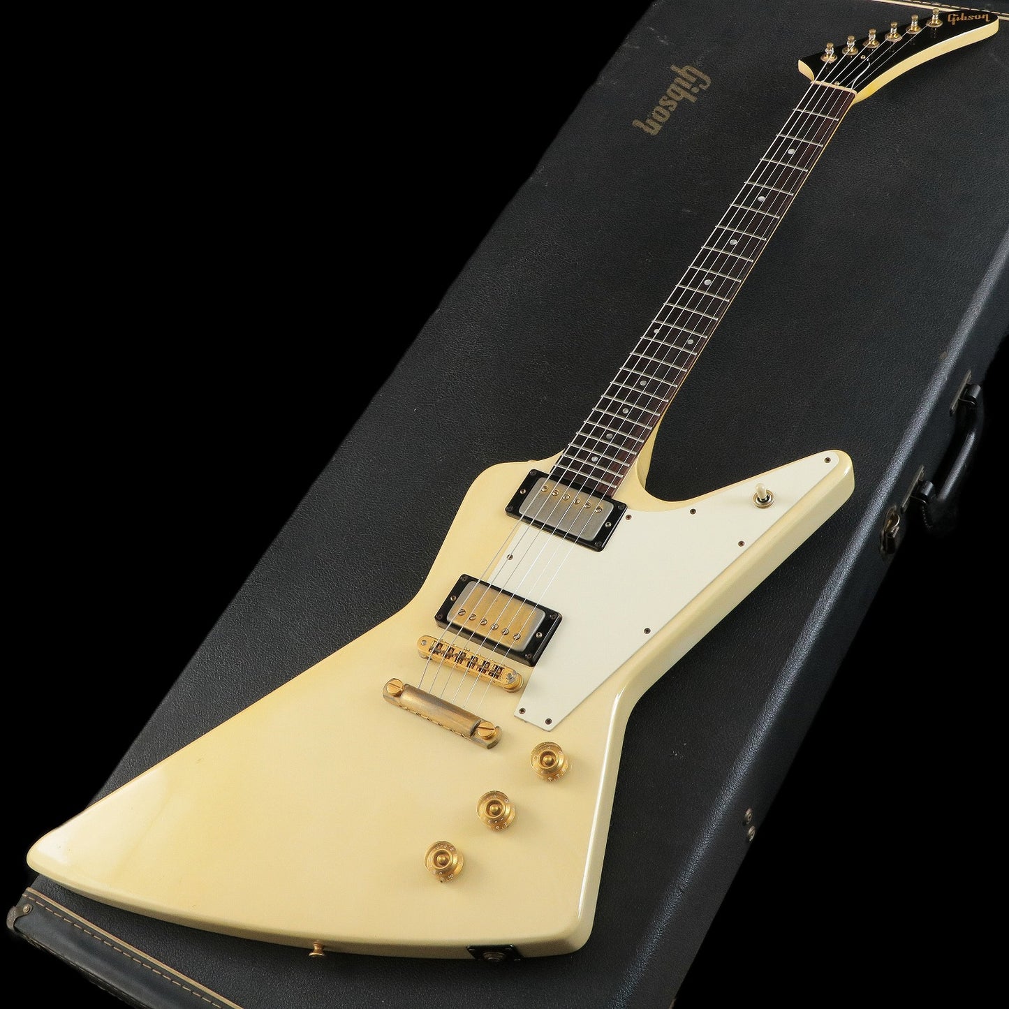 [SN 83423503] USED Gibson / 1983 Explorer Pearl White [04]