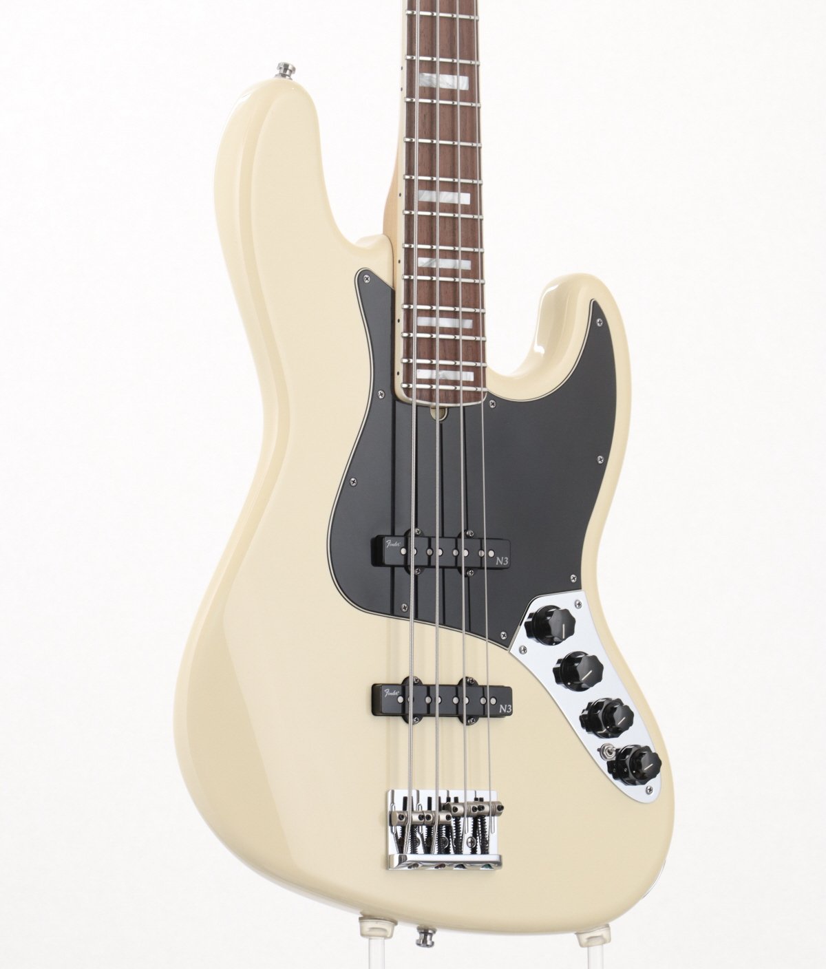 [SN US13023909] USED Fender USA / American Deluxe Jazz Bass Alder N3 Olympic White [03]