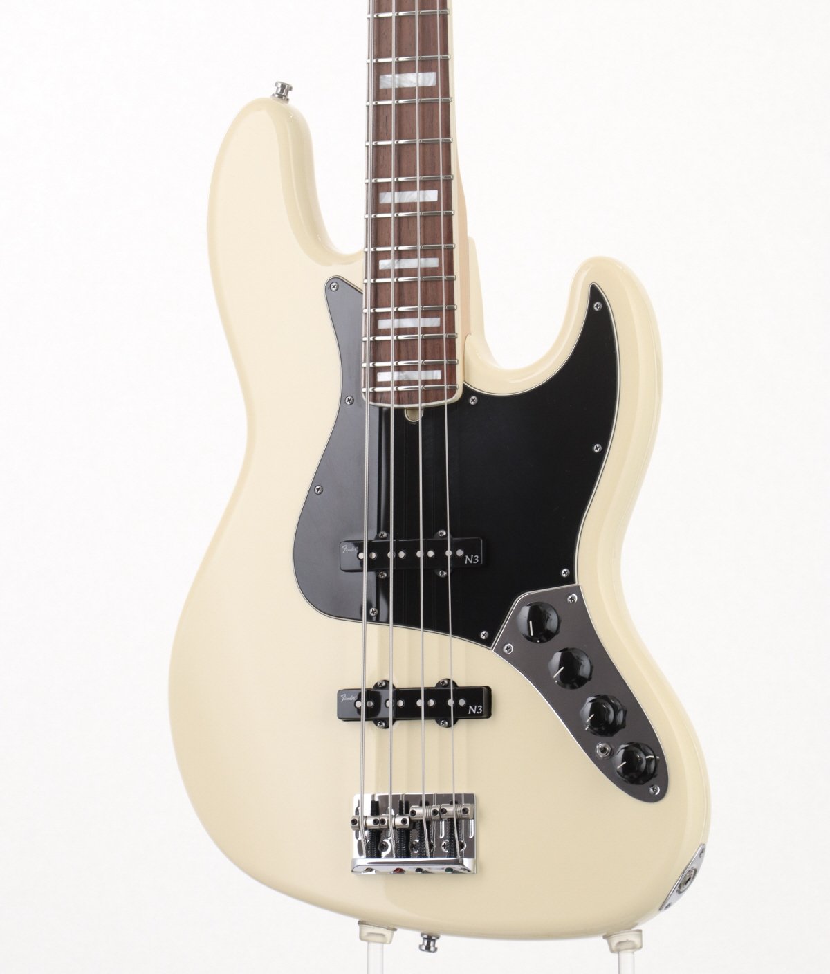 [SN US13023909] USED Fender USA / American Deluxe Jazz Bass Alder N3 Olympic White [03]